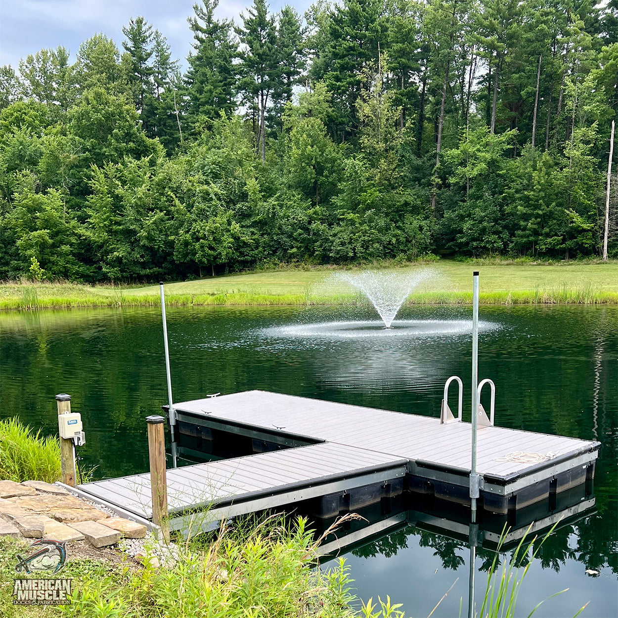 Muscle Flange Float Drum - 4โ x 4โ - American Muscle Docks & Fabrication