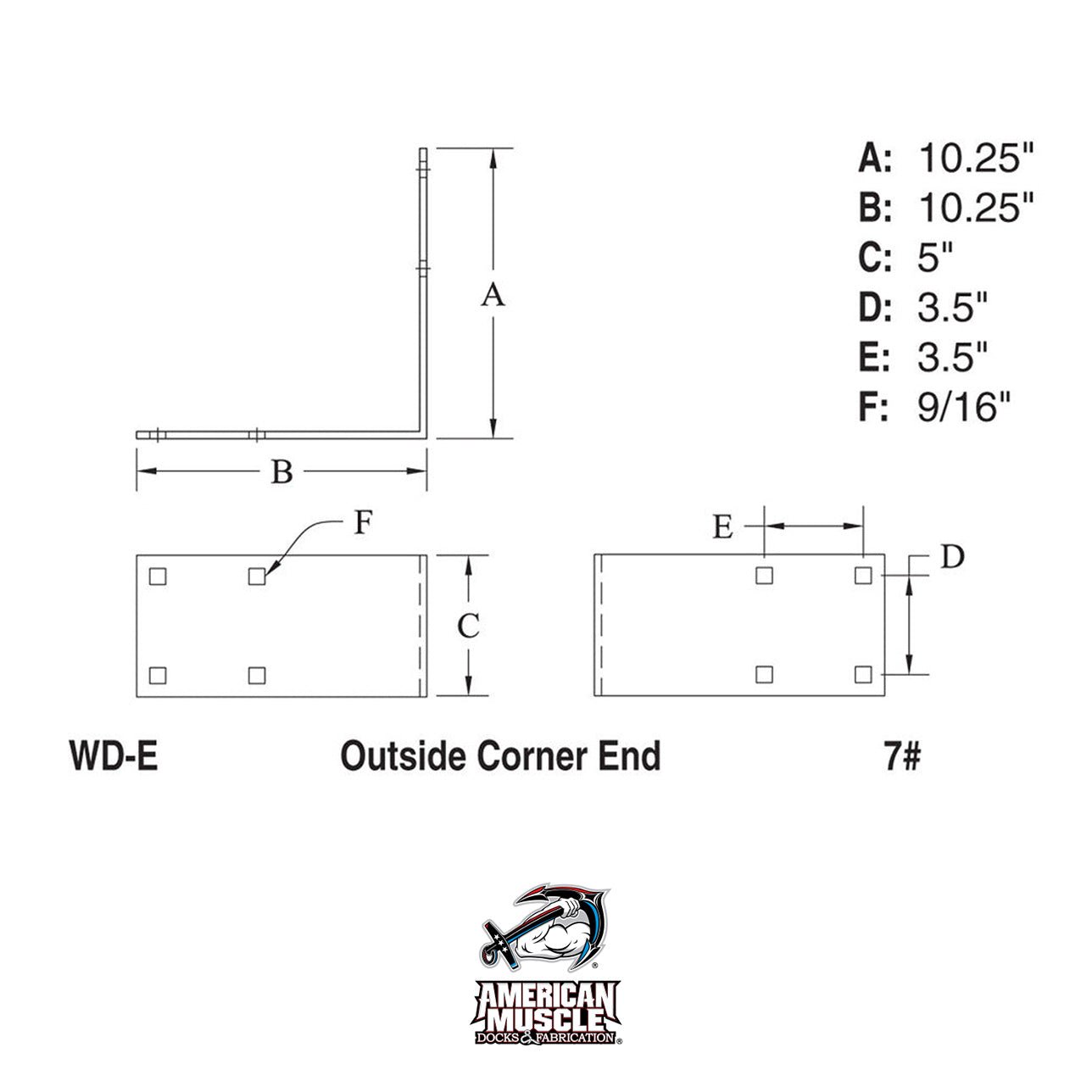 Outside Corner End - American Muscle Docks & Fabrication