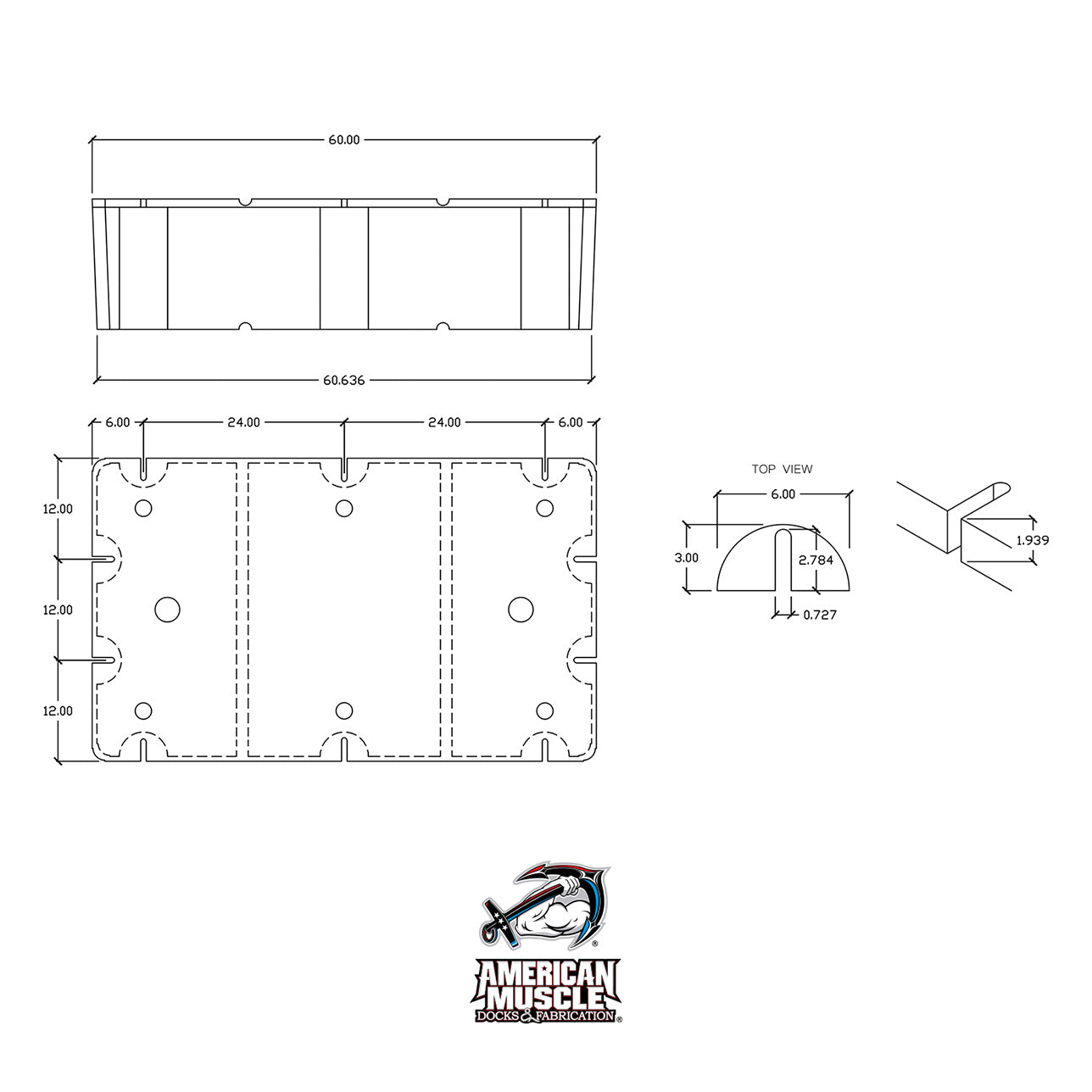Float Drum - 3' x 5' - American Muscle Docks & Fabrication