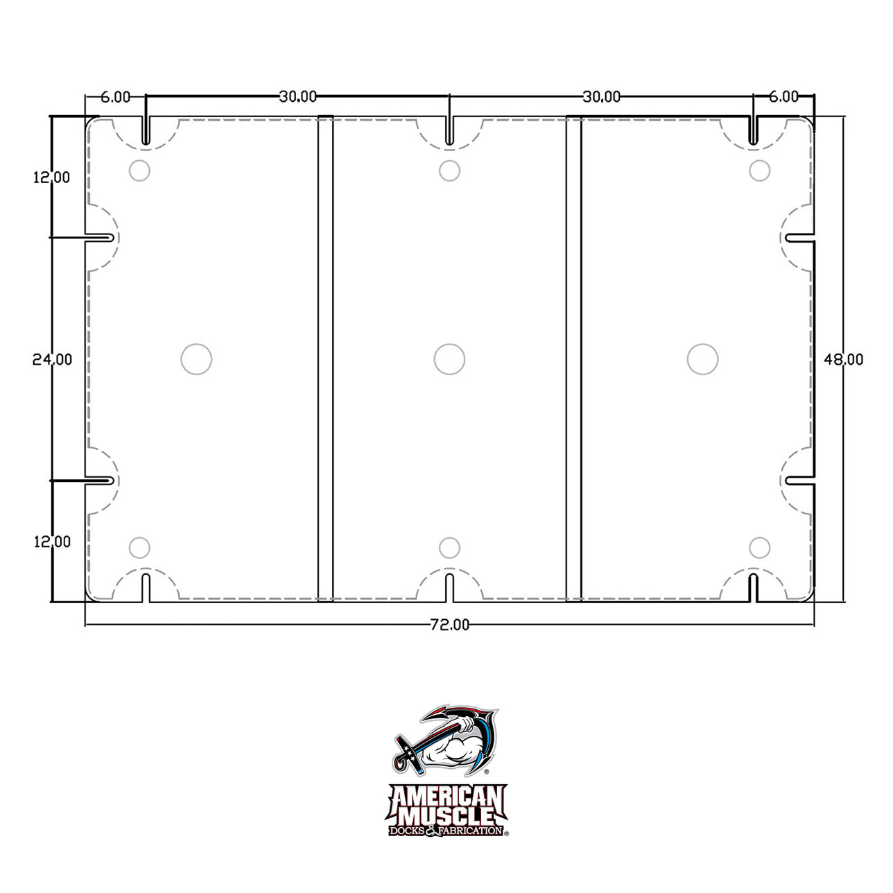 Float Drum - 4' x 6' - American Muscle Docks & Fabrication