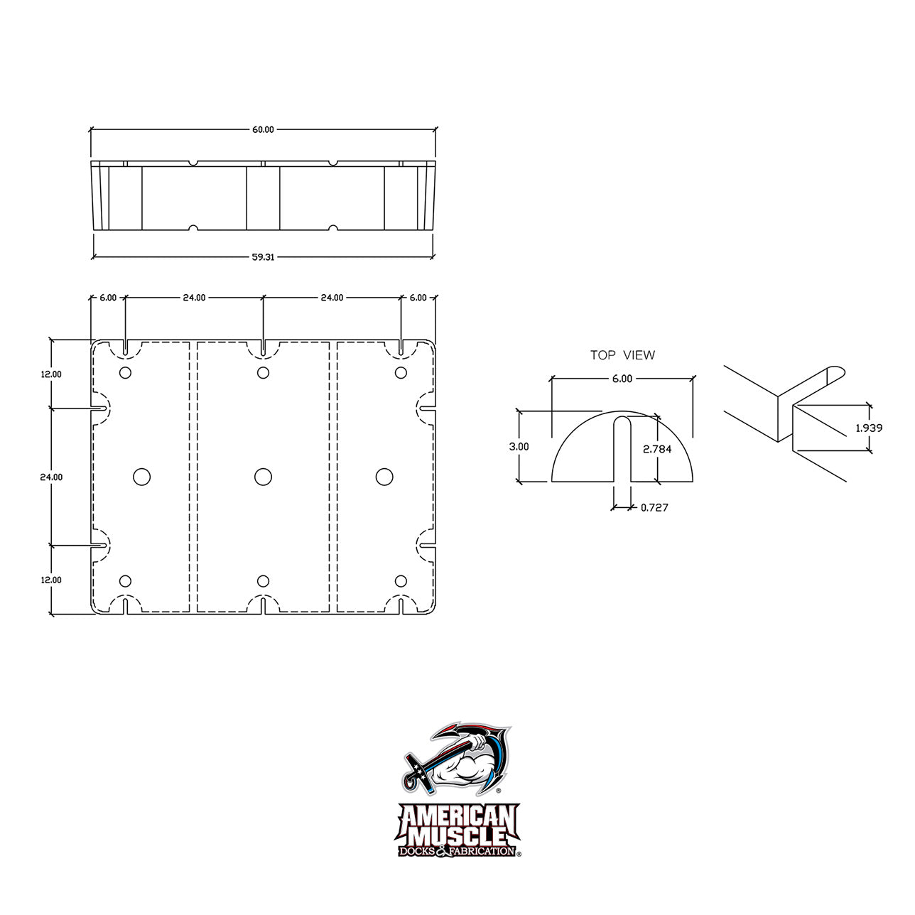 Float Drum - 4' x 5' - American Muscle Docks & Fabrication
