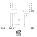 Angle - 8 inch - American Muscle Docks & Fabrication