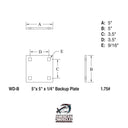 Backup Plate - American Muscle Docks & Fabrication