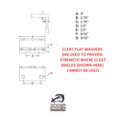 Cleat Flat Washer - American Muscle Docks & Fabrication