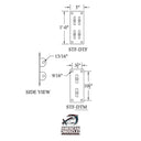 Hinge Connector Plates - Double - American Muscle Docks & Fabrication