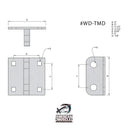 Non - Articulating Double Pin Bracket Male - American Muscle Docks & Fabrication