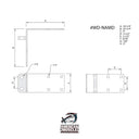 Non - Articulating Double Pin Corner Male - American Muscle Docks & Fabrication