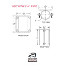 Pipe Holder - 5 inch (Split) - American Muscle Docks