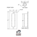 Pipe Holder - Solid 5" Plate