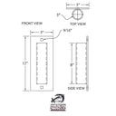 Pipe Holder - Solid 5" Plate - American Muscle Docks