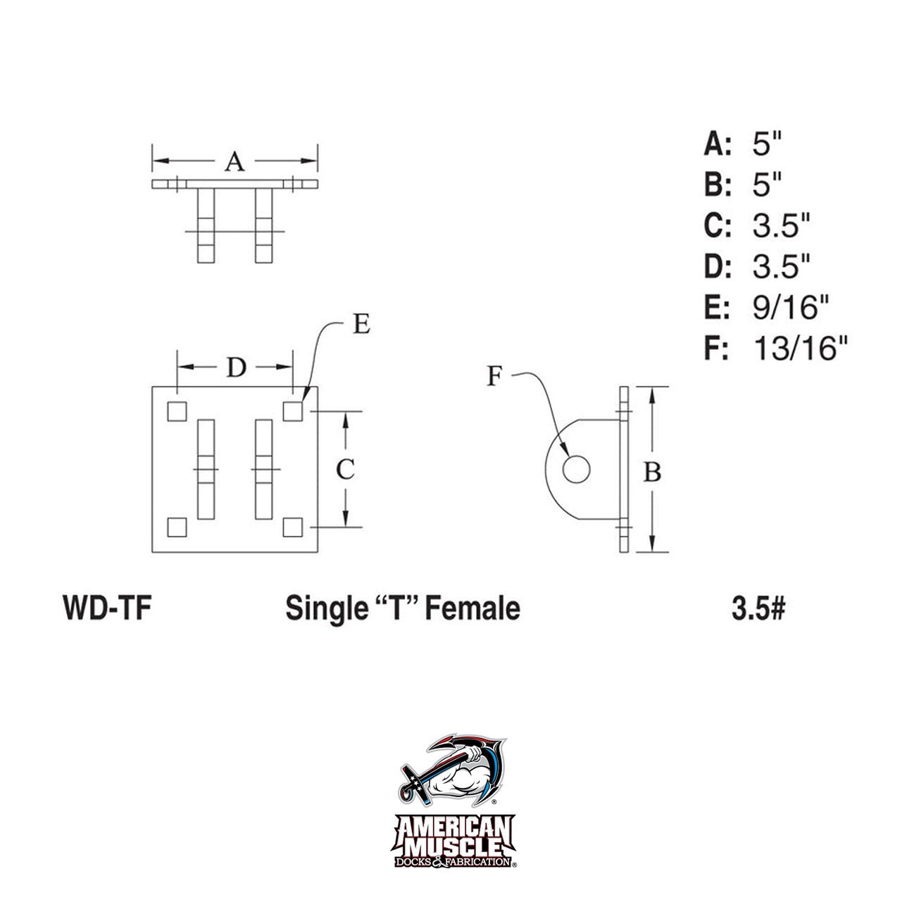 Single T Female - American Muscle Docks & Fabrication