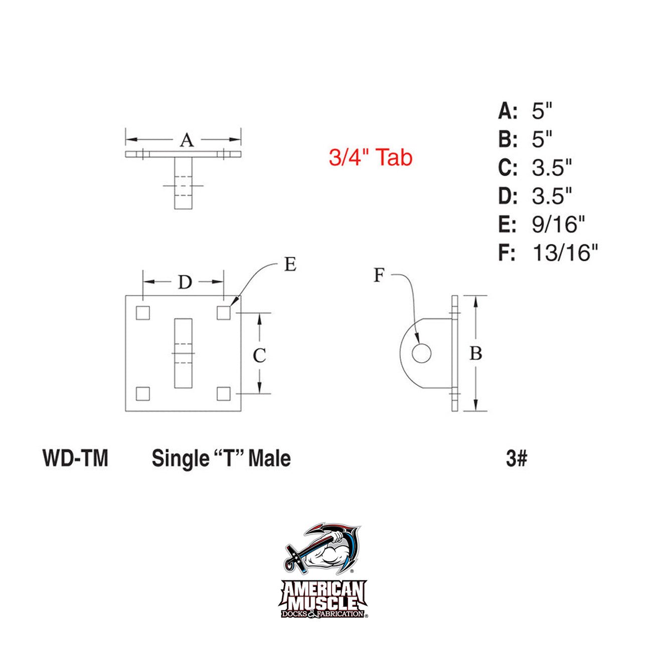 Single T Male - American Muscle Docks & Fabrication