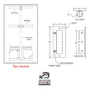 Steel Truss Pipe Holder 2 inch - Set Screws - American Muscle Docks & Fabrication