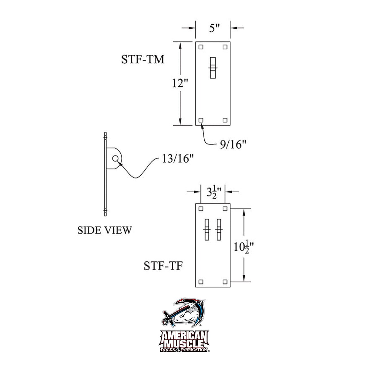 Truss Hinge Connector Plates - American Muscle Docks & Fabrication