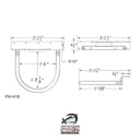 Hoop Pile Guide (No Roller) - American Muscle Docks & Fabrication