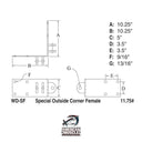 Outside Corner Female - Special - American Muscle Docks & Fabrication