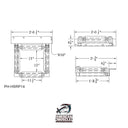 Square Hoop Pile Guide (Poly) - American Muscle Docks & Fabrication
