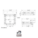 Square Hoop Pile Guide (Rubber) - American Muscle Docks & Fabrication
