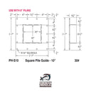 Square Pile Guide (No Roller) - American Muscle Docks & Fabrication