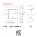 Square Pile Guide (No Roller) - American Muscle Docks & Fabrication