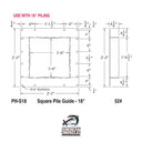 Square Pile Guide (No Roller) - American Muscle Docks & Fabrication