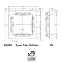 Square Pile Guide (Rubber) - American Muscle Docks & Fabrication