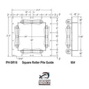 Square Pile Guide (Rubber) - American Muscle Docks & Fabrication