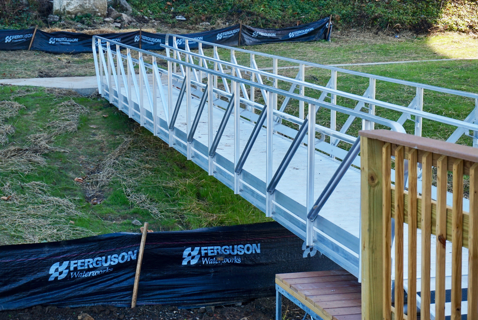 Aluminum Ramp Gangway Boat Dock Marina American Muscle Docks