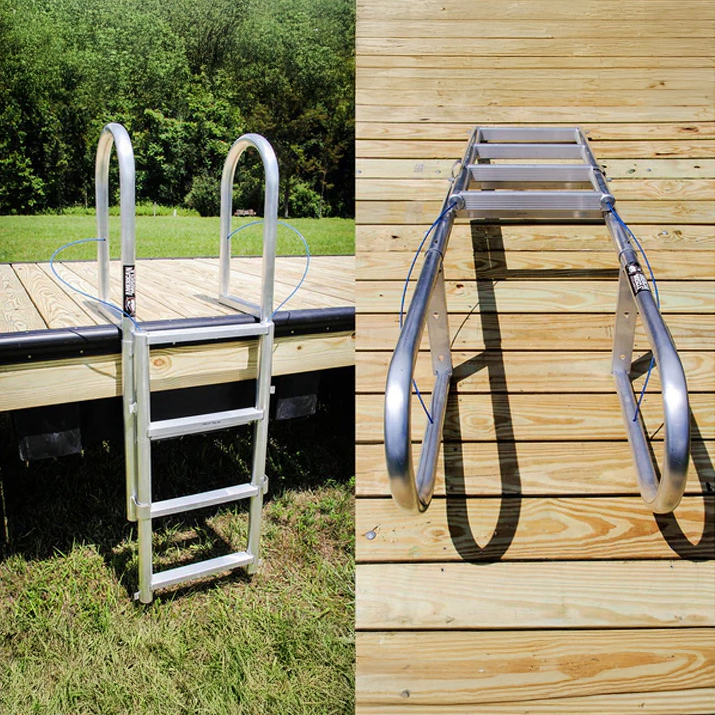 Retractable Lift Ladder - American Muscle Docks & Fabrication