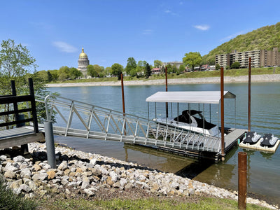 West Virginia Boat Dock Ramp Gangway - American Muscle Docks