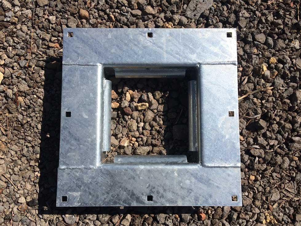 Square Pile Guide (No Roller) - American Muscle Docks & Fabrication