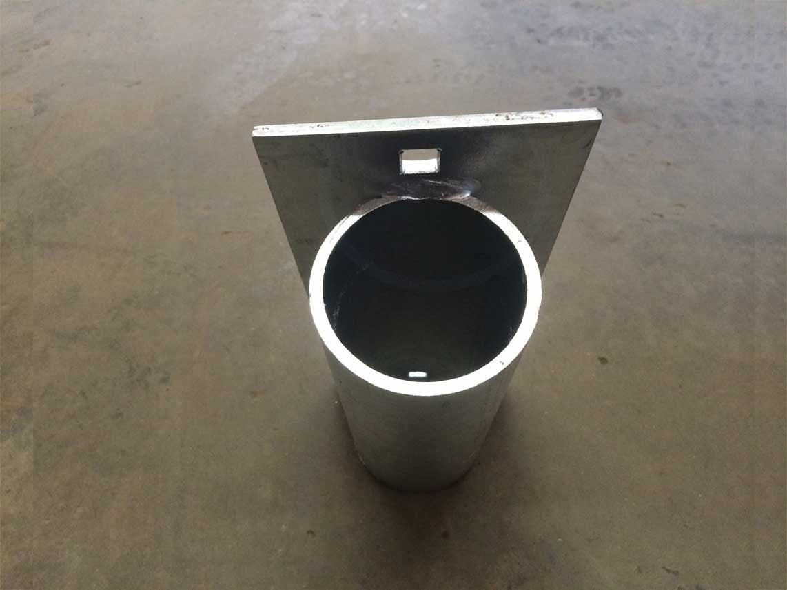 Pipe Holder - Solid 5" Plate - American Muscle Docks