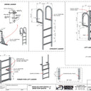 Straight Ladder - Hoop Handles - 7 Step Wide - American Muscle Docks & Fabrication