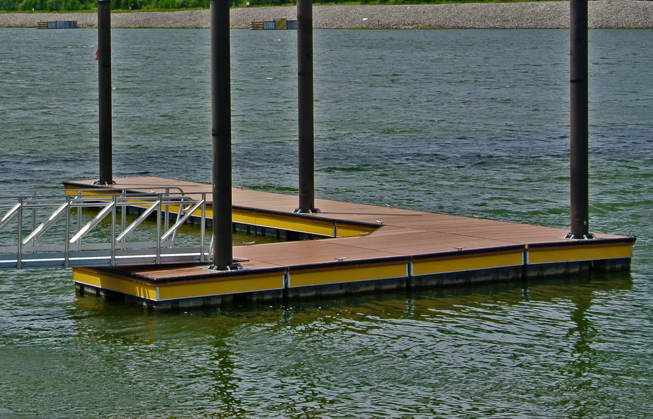 Pile Guides for Floating Docks | American Muscle Docks & Fabrication