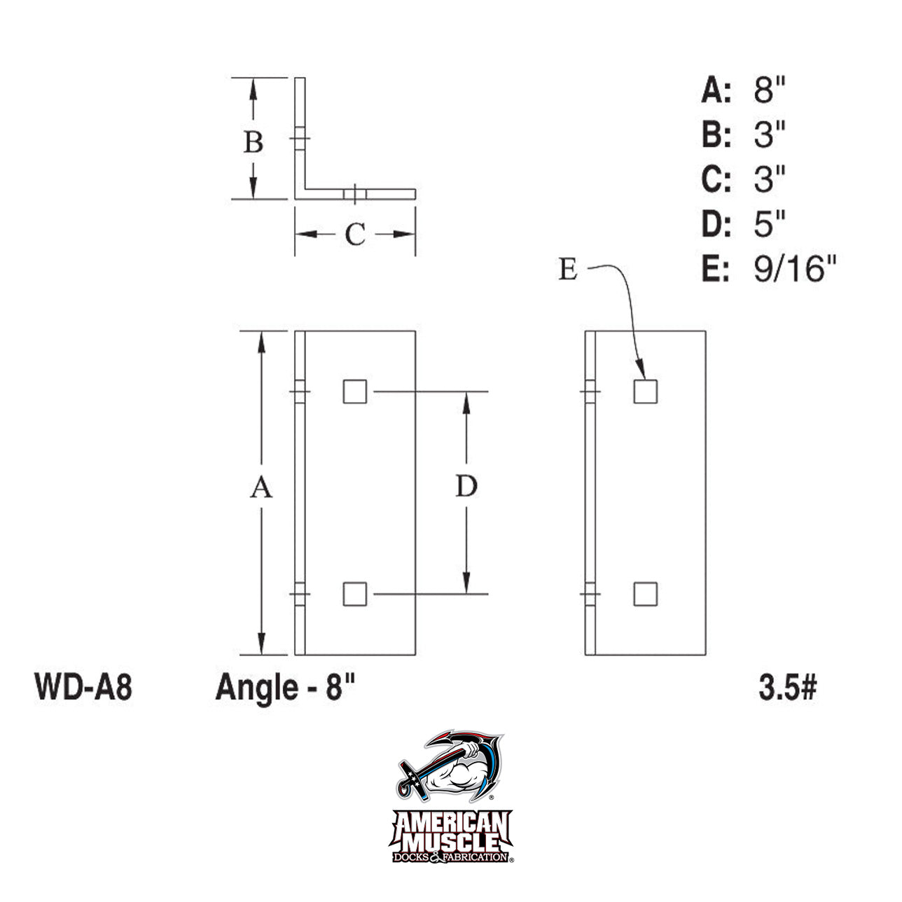 Angle - 8 inch