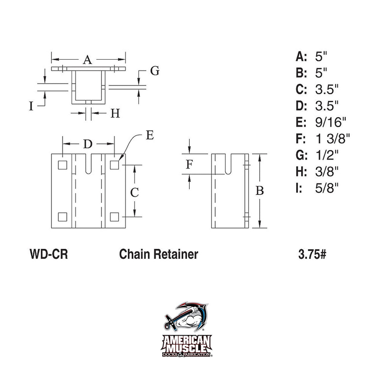 Chain Retainer - Boat Dock Hardware – American Muscle Docks