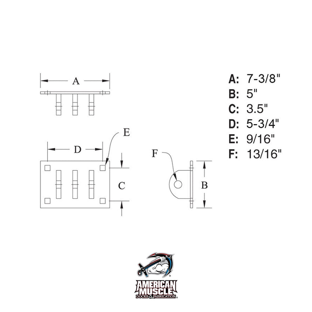 Single T Female - Heavy Duty - American Muscle Docks & Fabrication