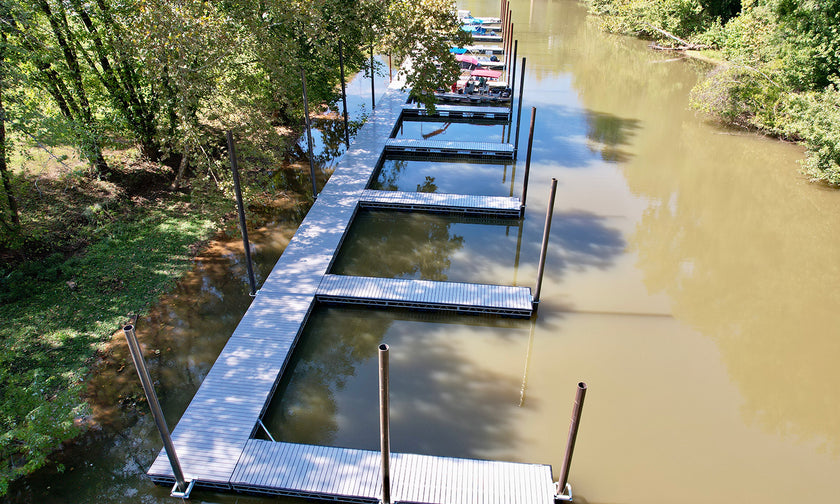 Steel Truss Floating Dock Drone American Muscle Docks