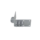 The American Muscle Docks & Fabrication Wood Dock Special Outside Corner Male/Female - Heavy Duty bracket features multiple mounting holes and three slotted tabs, ideal for dock hardware or finger dock use. Shown isolated on a white background.