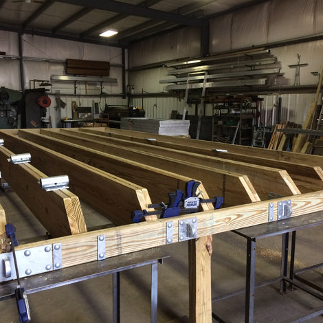 Dock Frame with hardware built by American Muscle Docks