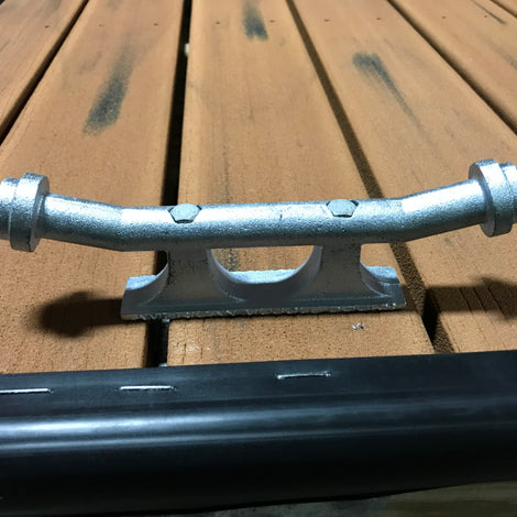 photo of a dock cleat close up built by American Muscle Docks