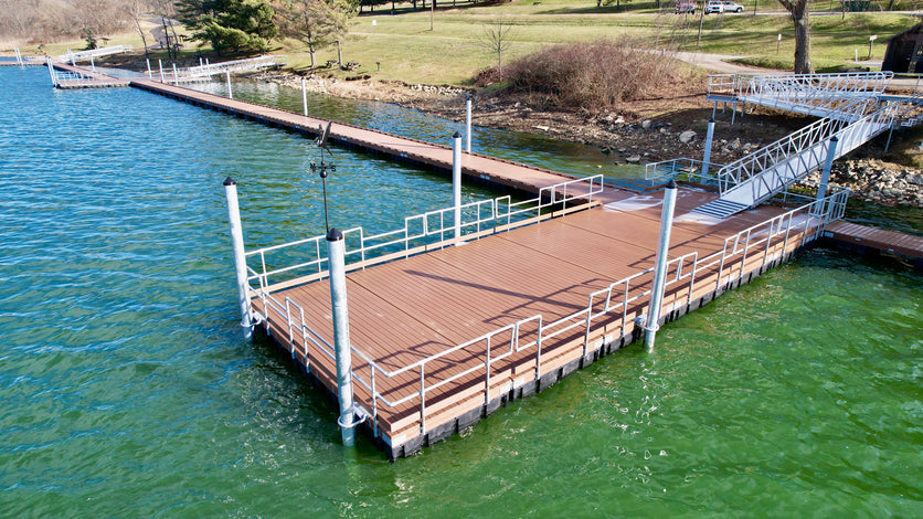 Ship Railing Dock RPF Structural Frame & Decking – American Muscle Docks