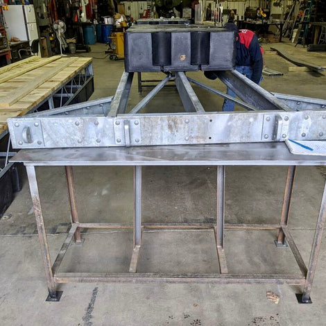 heavy duty dock frame manufacturing built by American Muscle Docks