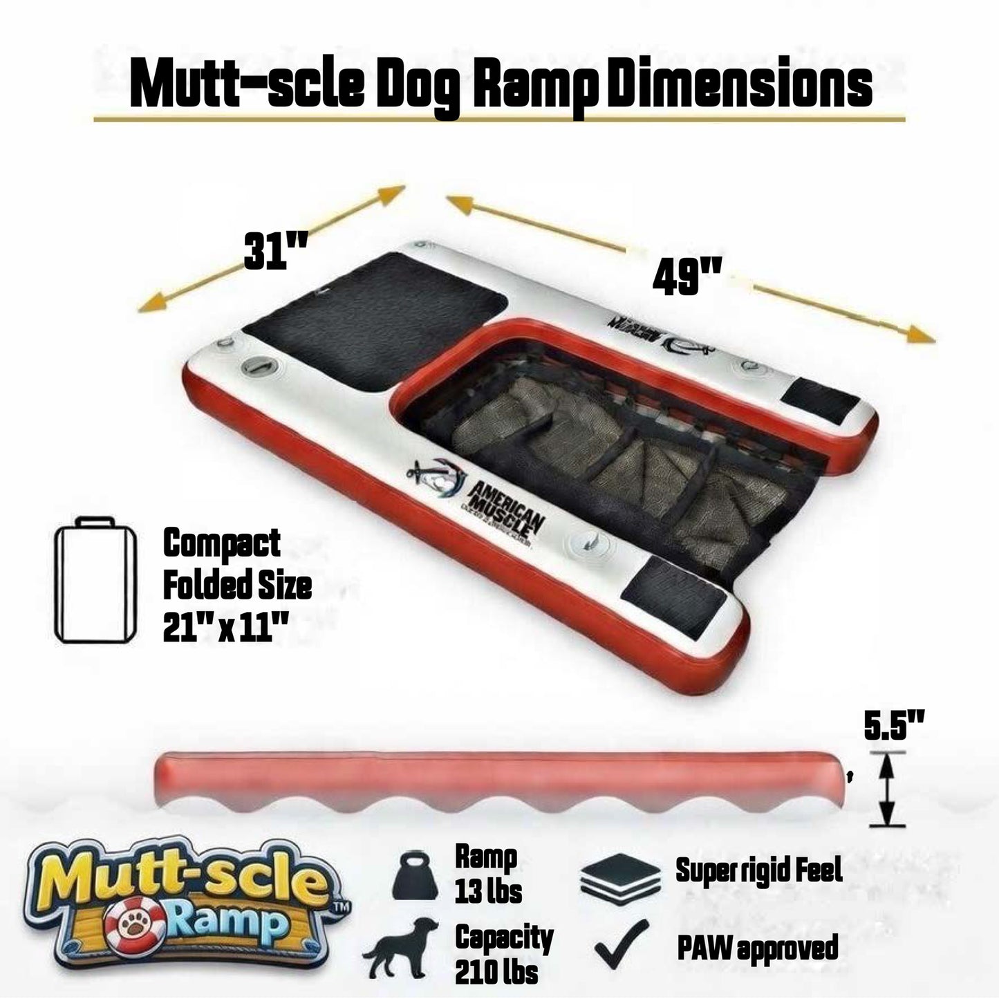 Mutt-scle XL Floating Dog Ramp