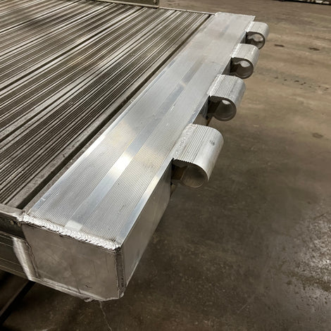 Gangway hinge connector image up close built by American Muscle Docks