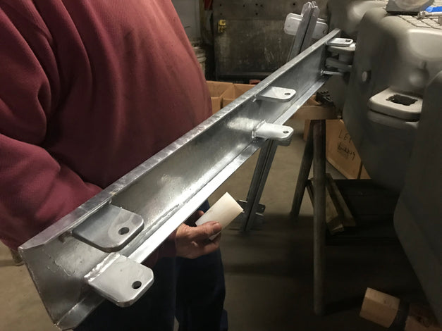 Heavy duty custom built dock framing built by American Muscle Docks
