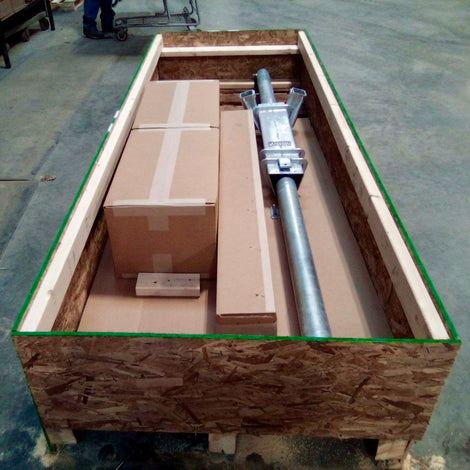 mr lifter packed for shipping built by American Muscle Docks