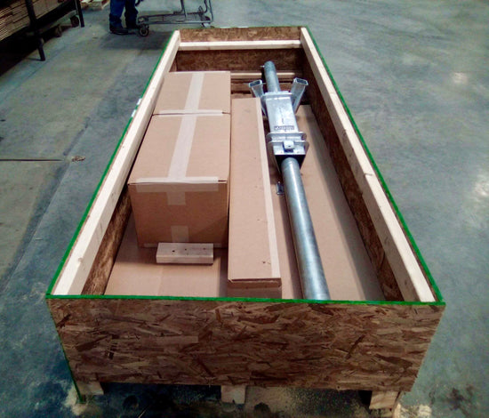 mr lifter packed for shipping built by American Muscle Docks