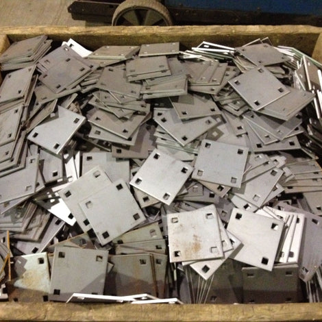 heavy duty backing plates for boat docks in warehouse container built by American Muscle Docks