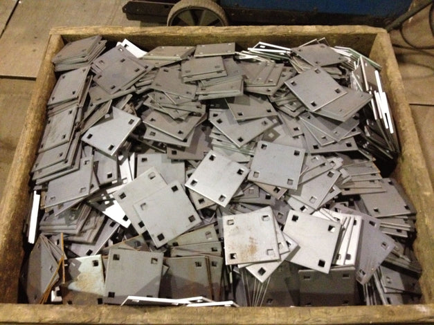 heavy duty backing plates for boat docks in warehouse container built by American Muscle Docks